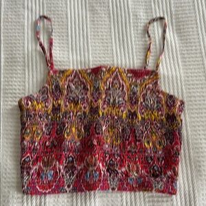 Primark Red and Pink Crop Top